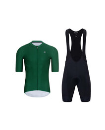 HOLOKOLO maillot corto y pantalón corto - AEROLITE - negro/verde